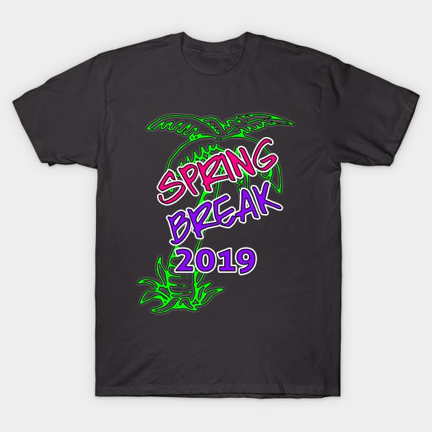 Spring Break 2019 Official T-Shirt #2 by Basement Mastermind T-Shirt by BasementMaster